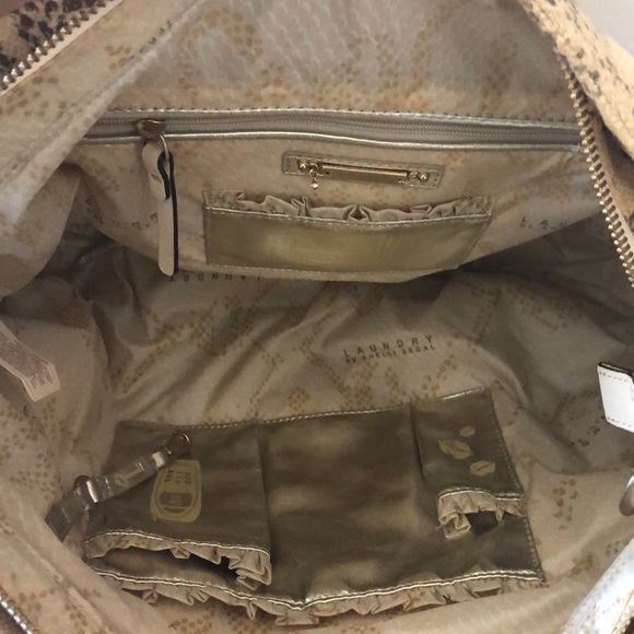 Laundry by Shelli Segal - cream shoulder bag - Picture 4 of 6